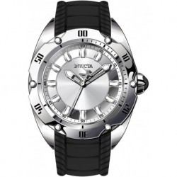 Men's 33653 Venom Quartz 3 Hand Silver, White Dial Watch