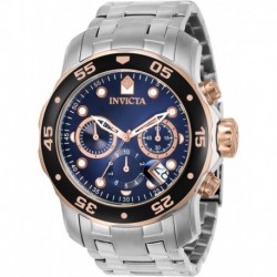 Men's 80038 Pro Diver Chronograph Blue Dial Stainless Steel Watch