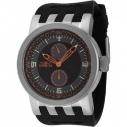 Men's DNA 46mm Silicone Quartz Watch, Black (Model: 44226)