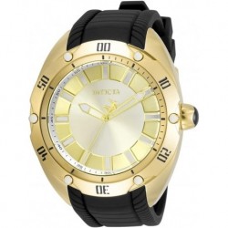 Men's 33650 Venom Quartz 3 Hand Silver, Gold Dial Watch