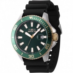 Men's Pro Diver 45mm Silicone Quartz Watch, Black (Model: 46093)