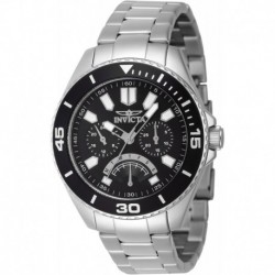 Men's Pro Diver 43mm Stainless Steel Quartz Watch, Silver (Model: 46879)