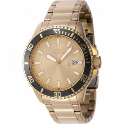 46140 Man Watch with Quartz movement, Gold, Bracelet