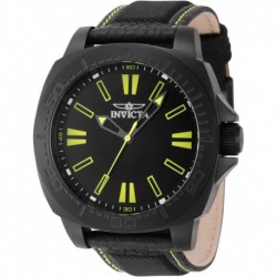 Men's Speedway 46mm Stainless Steel, Nylon Quartz Watch, Black (Model: 46308)