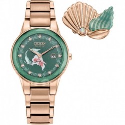 Eco-Drive Ladies' Special Edition Disney Princess Ariel "Making Waves my Way" Faceted Crystal Watch