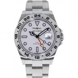 GMT Design Watches for Men Swiss Ronda 505 Quartz GMT 41mm Sport Waterproof Stainless Steel Sapphire