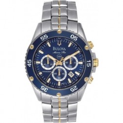 Men's Marine Star 6-Hand Chronograph Watch, Tachymeter Luminous Hands, 100M Water Resistant