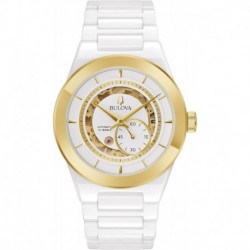 Men's Modern Millenia 3-Hand Automatic Ceramic Watch, Open Aperture, Edge-to-Edge Crystal