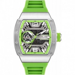 Skeleton Automatic Watch, 43mm Dial with Luminous Hands, Self Winding Watch, 3 ATM Waterproof, TR90