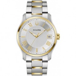 Men Wilton Watch 98B391, Gold And Sliver, Gold and Sliver