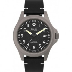 Men's Expedition North Titanium Automatic 41mm Watch - Black Strap Black Dial Titanium Case