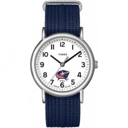 Unisex Weekender 38mm Watch with Slip-Thru Single Layer Strap