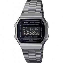 G-Shock Unisex A168WGG-1BVT Digital Vintage Watch Silver