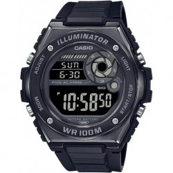 LED Illuminator 10-Year Battery Five Alarm Men's Watch MWD-100HB-1BV