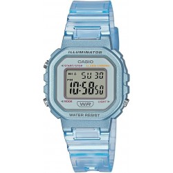 Illuminator Alarm Chronograph Clear Blue Digital Watch LA-20WHS-2A