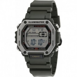 Casio LED Illuminator 10-Year Battery 1/100 Second Stop Watch | Daily Alarm Men's Watch MWD-110H-3AV