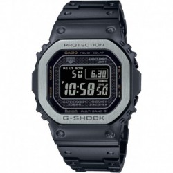 Casio GMW-B5000 Series G-Shock Wristwatch, Bluetooth-Equipped Solar Radio Control, Multi-Finished Bl