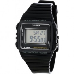 Kids' W-215H-1AVDF Black Resin Watch