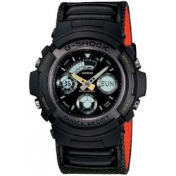 AW591MS-3A Chronograph Alarm Black Anadigi Watch