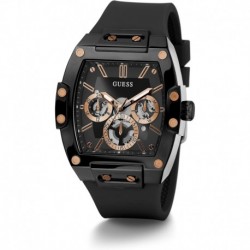 Mens 43mm Watch - Black Strap Black Dial Black Case