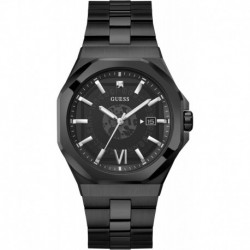 Men's 42mm Watch - Black Strap Black Dial Black Case