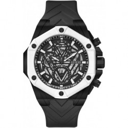 Men's 47mm Watch - Black Strap Black Dial Black Case