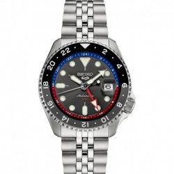 SSK019J1,Men Sports,GMT,Mechanical,Automatic,Stainless,Silver Tone,WR,SSK019