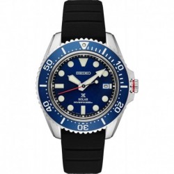 PROSPEX Solar Diver's Blue Dial Black Rubber Watch SNE593