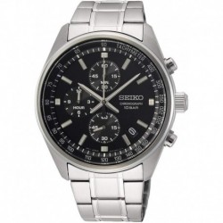 Chronograph Quartz Black Dial Men's Watch SSB379