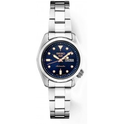 Men's Blue Dial Silver Stainless Steel Band Automatic Watch