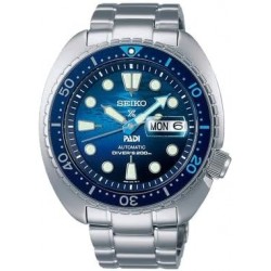 Men's Blue Dial Silver Stainless Steel Band Prospex Sea Automatic Analog Watch