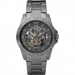 Men's Damon Gunmetal Gray Stainless Steel Bracelet Automatic Watch (Model: ZR11853)