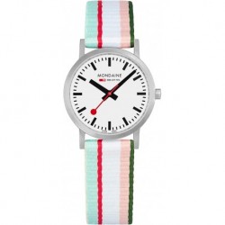 Classic Multicolour Textile Strap White Dial Quartz Men's Watch A658.30323.16SBS 30mm