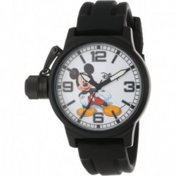 Disney Mickey Mouse Adult Crown Protector Analog Quartz Rubber Strap Watch