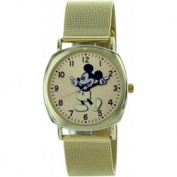 Disney MK8006 Men's Gold Tone Mesh Band 3-Hand Casual Analog Watch