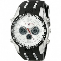 U.S. Polo Assn. Sport Men's US9061 Watch with Black Rubber Strap Watch