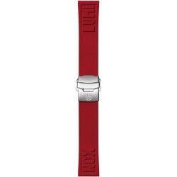 Men's Red Rubber Cut-to-Fit Watch Strap