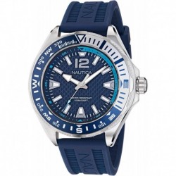 Men's NAPCWF305 Clearwater Beach Blue Silicone Strap Watch