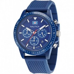 Men's NAPNOF3S7 One Blue Wheat PU Fiber Strap Watch