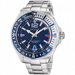 Men's NAPCWF301 Clearwater Beach Recycled Stainless Steel Bracelet Watch