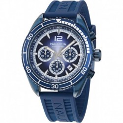 Men's NAPKBF304 Key Biscane Vintage Blue Silicone Strap Watch