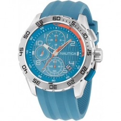 Men's NAPNSS303 NST 101 Light Blue Silicone Strap Watch