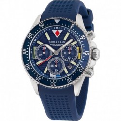 Men's NAPWPS302 Westport Blue Silicone Strap Watch