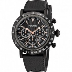 Men's Spettacolare Reissue Black Silicone Strap Watch (Model: NAPSPF202)