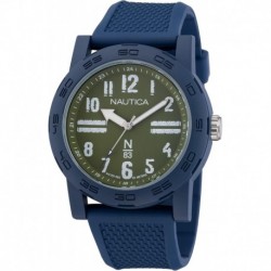 N83 Men's NAPATS305 Ayia Triada Blue Wheat PU Fiber Strap Watch