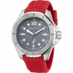 Men's KOH May Bay Red Silicone Strap Watch (Model: NAPKMF202)