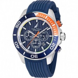 Men's NAPNOF302 One Blue Silicone Strap Watch