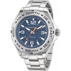 Men's NAPCWS302 Clearwater Beach Recycled (85%) Stainless Steel Bracelet Watch