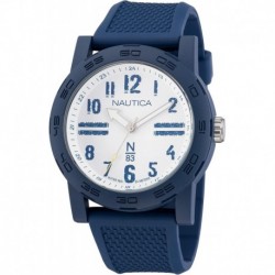 N83 Men's NAPATS301 Ayia Triada Blue Wheat PU Fiber Strap Watch