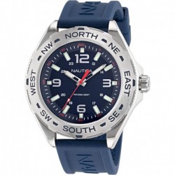 Men's NAPCWS304 Clearwater Beach Blue Silicone Strap Watch